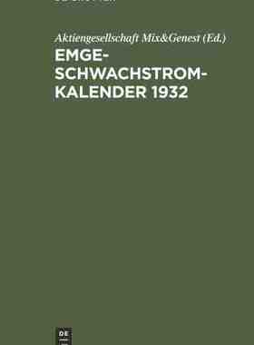 【预订】Emge-Schwachstrom-Kalender 1932 9783486753189