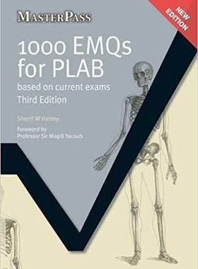 【预售】1000 EMQs for PLAB