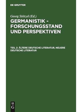 预订 Ältere Deutsche Literatur, Neuere Deutsche Literatur: 9783110107067