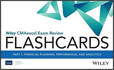 【预售】Wiley Cmaexcel Exam Review 2020 Flashcards: Part 1, Financial Reporting, Planning, Performance, And Analyt...