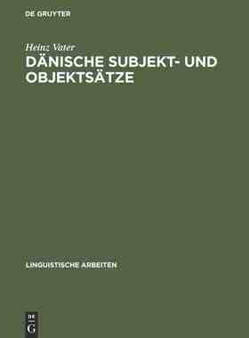 【预订】Dänische Subjekt- und Objektsätze 9783484101685