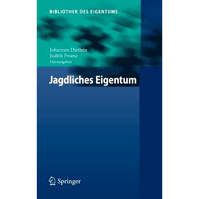 预订 Jagdliches Eigentum 狩猎财产: 9783662547700