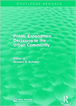 【预售】Public Expenditure Decisions in the Urban Community