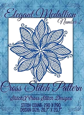预订 Elegant Medallion 2 Cross Stitch Pattern: 9781511525787