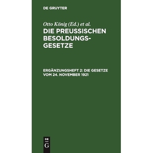 vom Gesetze 24. November 9783112456712 预订 1921 Die