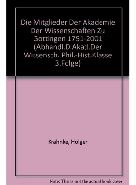 预订 Die Mitglieder der Akademie der Wissenschaften zu Göttingen 1751–2001 哥廷根科学院成员 1751 年* 2001 年: 9783525