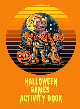 预订 Halloween Games Activity Book For Kids: For Teens Holiday Matching Word Scrambles: 9781649304773