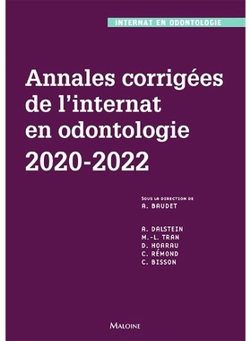 预订 Annales corrigées de l’internat en odontologie : 2020-2022 修正牙科实习年鉴：2020-2022: 9782224036614