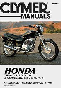 [预订]Honda Twinstar, Rebel 250& Nighthawk 250, 1978-2016 Clymer Manual 9781620923610