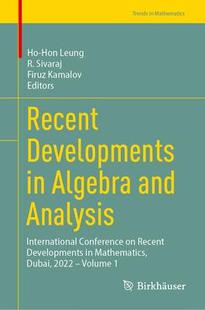 Developments Algebra Analysis Recent and 9783031375378 预订