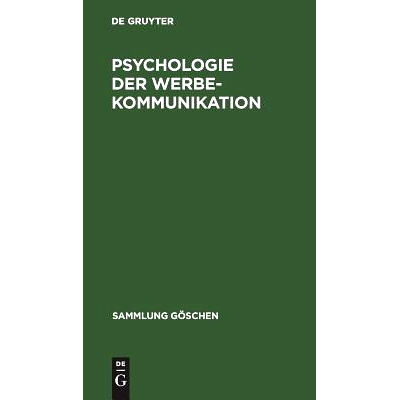 预订 Psychologie der Werbekommunikation: 9783110085211