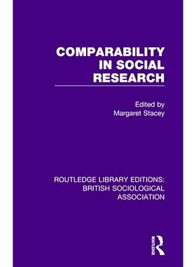 预订 Comparability in Social Research 社会研究中的可比性: 9781138476721