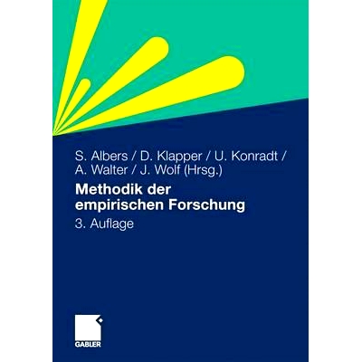 预订 Methodik der empirischen Forschung 实证研究方法: 9783834917034