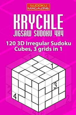 [预订]Krychle Jigsaw Sudoku 4x4: 120 3D Irregular Sudoku Cubes, 3 grids in 1 9781711637044