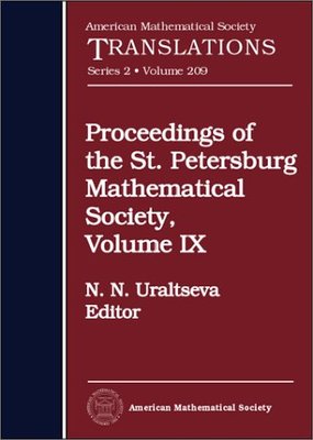【预售】Proceedings of the St. Petersburg Mathematical Society, Volume IX