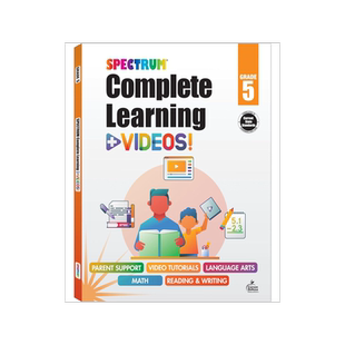 Spectrum 五年级 全科练习册+视频 阅读写作数学 英文原版 Complete Learning + Videos 5th Grade Workbook All Subjects