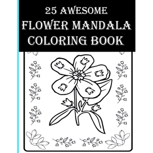 Inspirational Flowers Coloring Awesome Flower Adult Bouti Leaves Color 预订 Book Mandala Books Floral