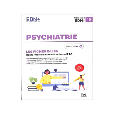 预订 Psychiatrie : les fiches e-Lisa : conformes à la nouvelle réforme R2C, EDN+ 2024