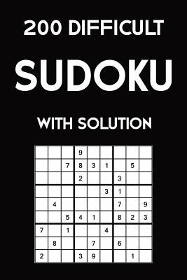 [预订]200 difficult Sudoku with solution: 9x9, Puzzle Book, 2 puzzles per page 9781079426304