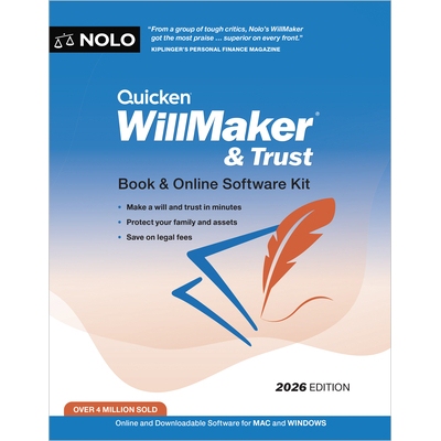 预订 Quicken Willmaker & Trust 2026: Book & Online Software Kit: 9781413332940