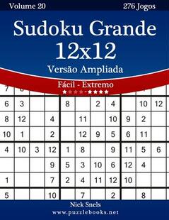Grande Volume 276 9781514209233 Versao Jogos Ampliada 12x12 Extremo Facil Sudoku 预订