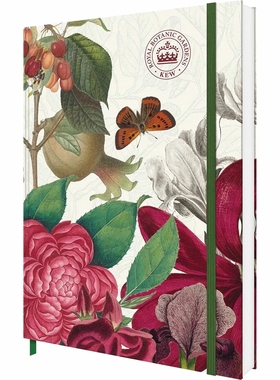 现货 英国皇家植物园 邱园笔记本 英文原版 博物馆官方文创周边 无日期 Royal Botanical Gardens Kew Lined Notebook