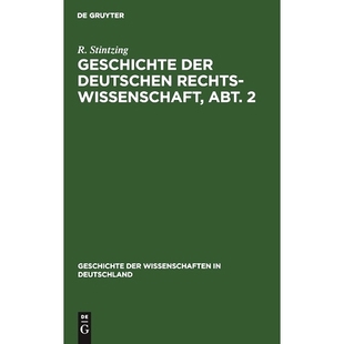 deutschen der Rechtswissenschaft Abt. 9783110680058 预订 Geschichte