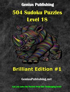 Solve 9798501546264 Difficulty Over Brilliant Sudoku Puzzles you Level 500 Edition the from 预订 Can