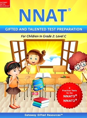预订 NNAT Test Prep Grade 2 Level C: NNAT3 and NNAT2 Gifted and Talented Test Preparation Book - Practice Test/Workbook