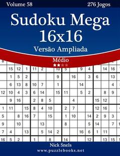 9781514249284 276 Versao Mega Jogos Medio Sudoku Volume Ampliada 预订 16x16