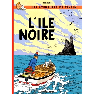 Les 比利时经典 法语原版 Aventures 大开本收藏纪念 黑岛 漫画 Noire 原装 精装 ile 丁丁历险记 现货 进口 Tintin