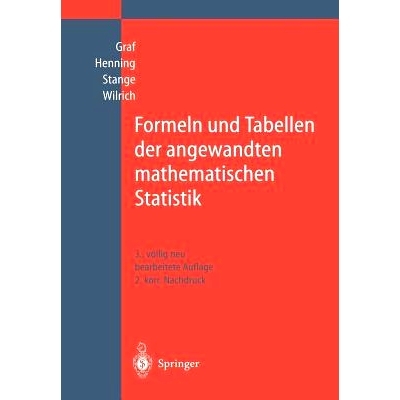 预订 Formeln und Tabellen der angewandten mathematischen Statistik: 9783642648762