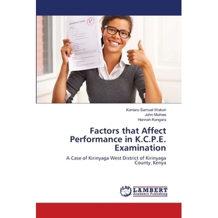 Affect Performance 预订 Examination That K.C.P.E. 9783659483905 Factors