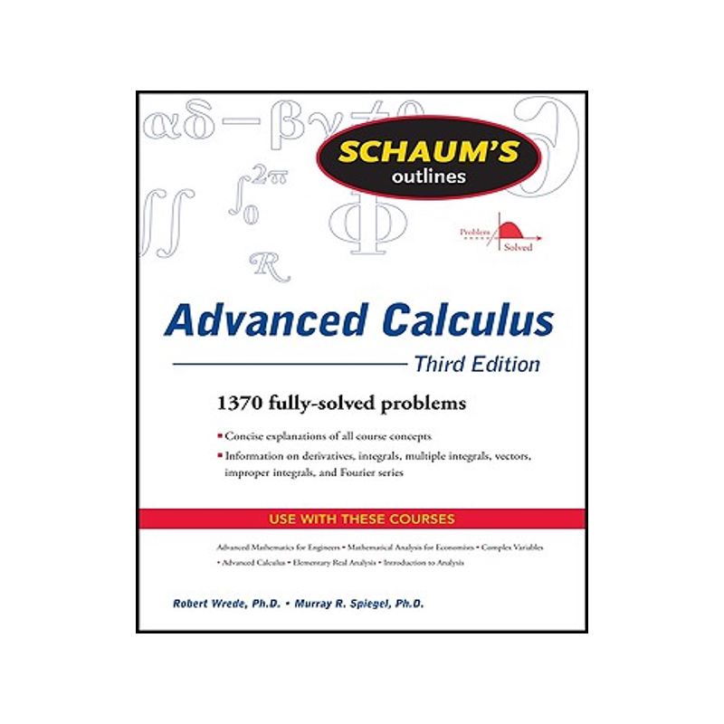 英文原版 高等微积分概论,第三版 Schaum’s Outlines Advanced Calculus