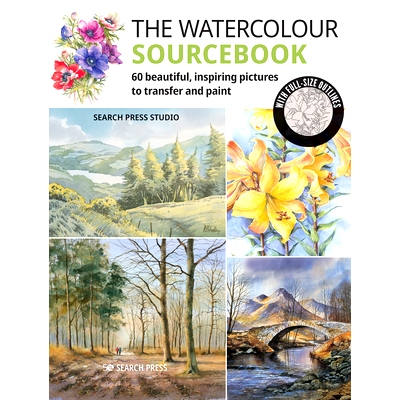 预订 The Watercolour Sourcebook: 60 Inspiring Pictures to Transfer and Paint with Full-Size Outlines: 9781782218975