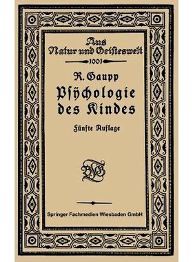 预订 Psychologie des Kindes: 9783663152729