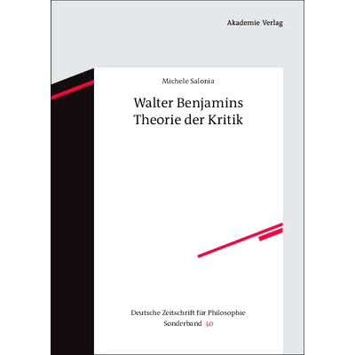 预订 Walter Benjamins Theorie der Kritik: 9783050049441