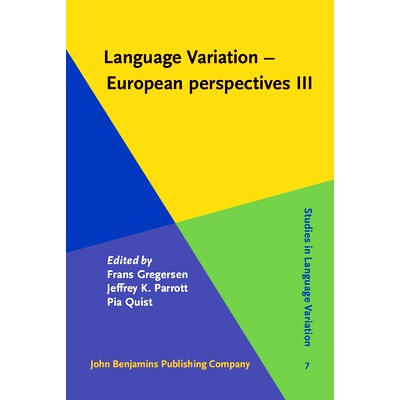 预订 Language Variation - European Perspectives III: Selected Papers from the 5th International Conference on Language V