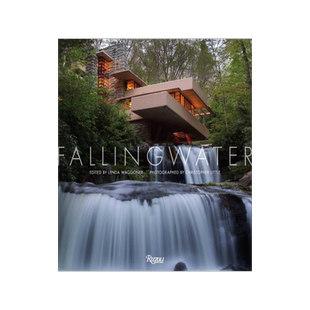英文原版画册 流水别墅 落水山庄 摄影 建筑 设计 艺术 装潢装饰 园林景观 弗兰克·劳埃德·赖特Frank Lloyd Wright Fallingwater