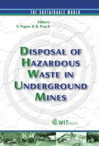 [预订]Disposal of Hazardous Waste in Underground Mines 9781853127502