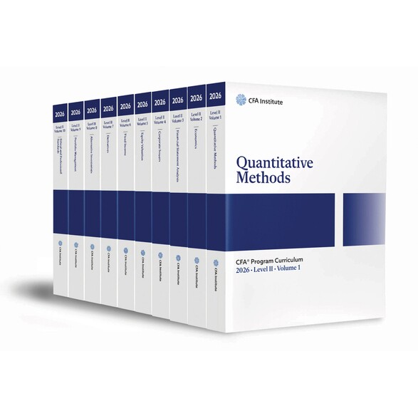 预订 2026 Cfa Curriculum Level 2 Box Set 特许金融分析师课程 2026 2级礼盒套装 9781394360567