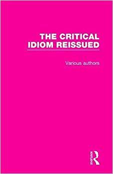 【预售】The Critical Idiom Reissued