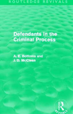 预订 Defendants in the Criminal Process (Routledge Revivals)