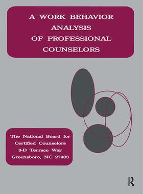 [预订]A Work Behavior Analysis of Professional Counselors 9781138987326