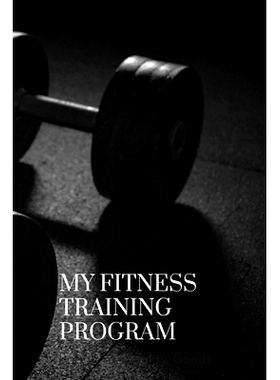 预订 My Fitness Training Program: Detailed chart for logging your daily fitness training; soft cover, 125 pages of 6 x 9