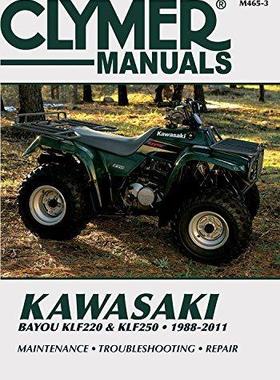 [预订]Clymer Kawasaki Bayou KLF220 & KLF250 1988-2011 9781620922286