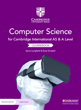 预订 Cambridge International as and a Level Computer Science Coursebook with Digital Access (2 Years) 剑桥国际AS＆A Leve