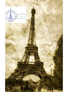 预订 Eiffel Tower vintage cream color blank page journal: Eiffel Tower vintage cream color blank page journal: 978171431