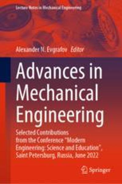 [预订]Advances in Mechanical Engineering: Selected Contributions from the Conference 
