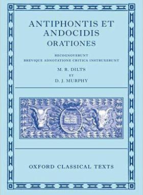 【预售】Antiphon and Andocides: Speeches (Antiphontis et Andocidis Orationes)